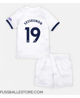 Günstige Tottenham Hotspur Ryan Sessegnon #19 Heimtrikotsatz Kinder 2023-24 Kurzarm (+ Kurze Hosen)
